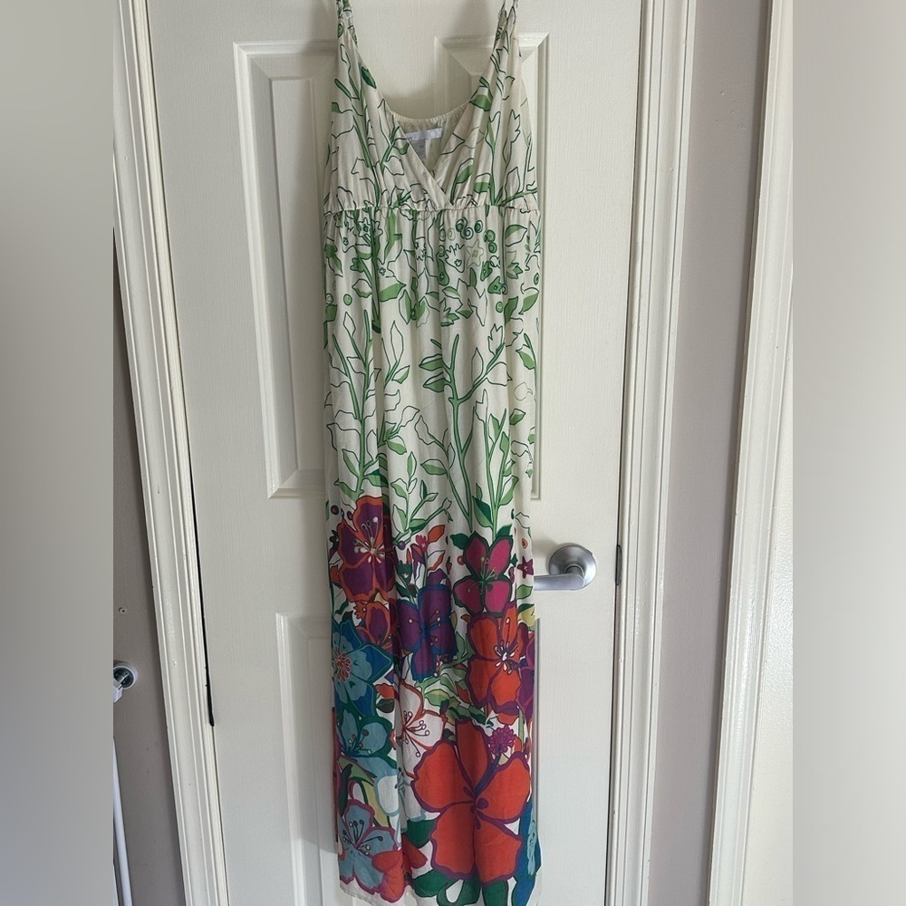 Beautiful spaghetti strap old navy maxi dress‎ size xs Euc